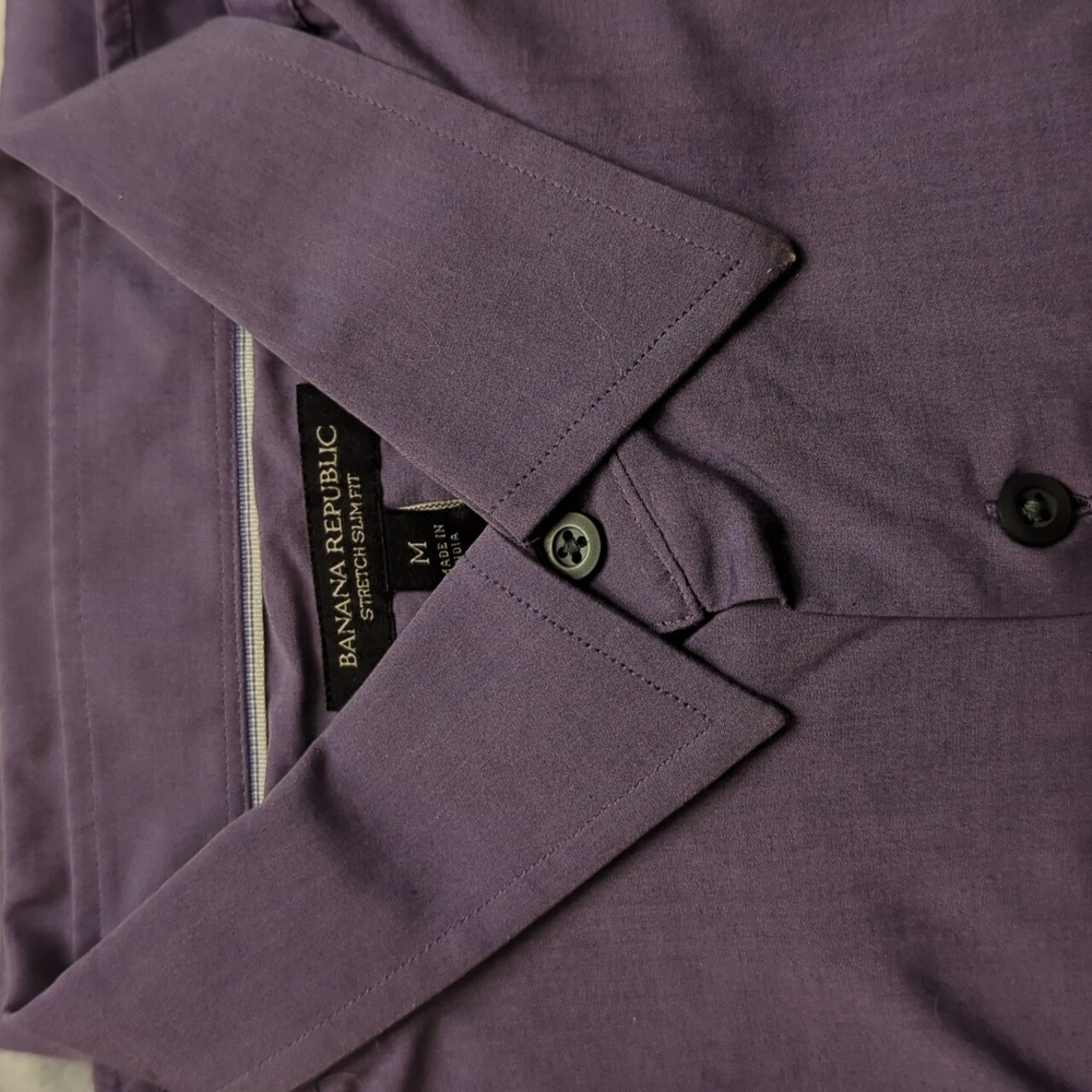 Men’s Banana Republic - stretch slim fit Button-Down Long Sleeve medium